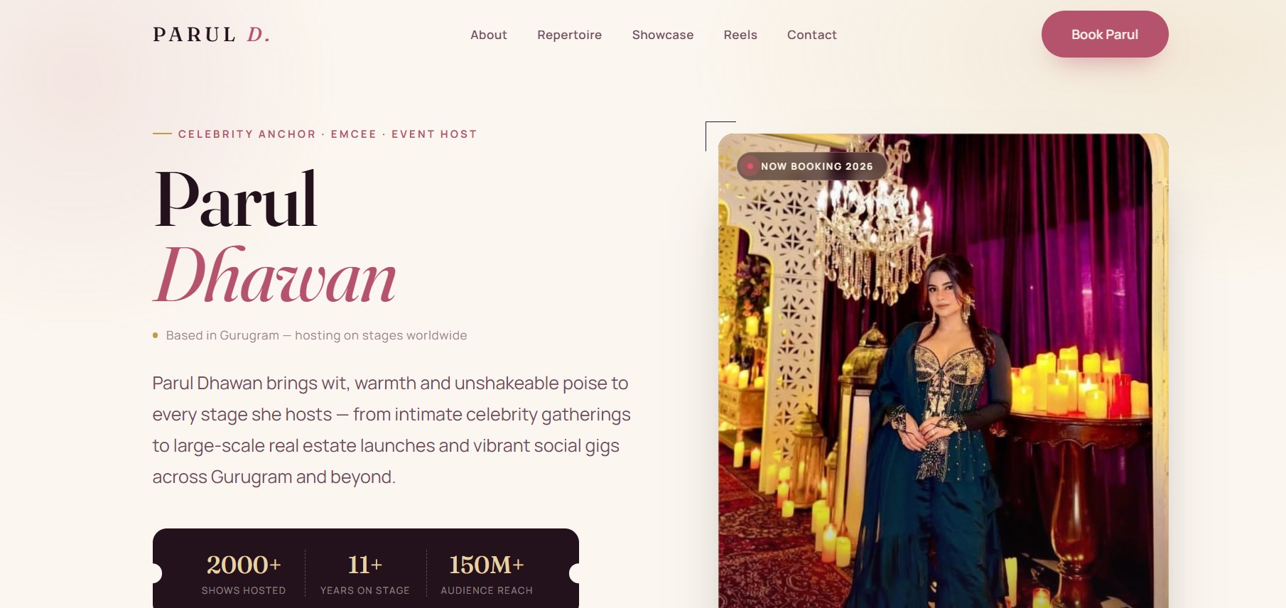 Parul Dhawan - Anchor & Event Host